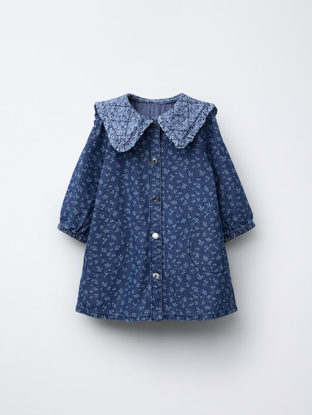 Zara floral denim dress sz 4